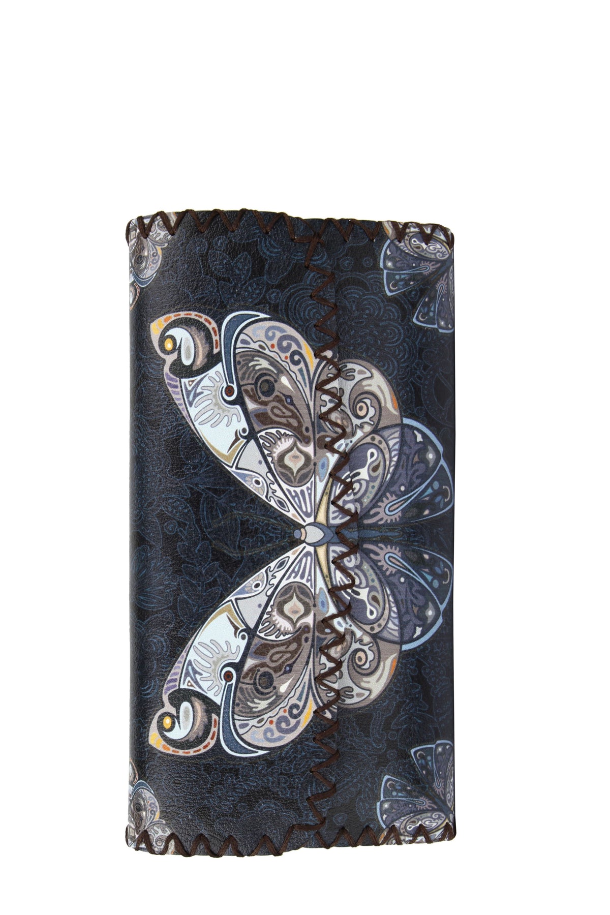 Butterfly Print Hand Stitch Wallet HB0582 - NO.103