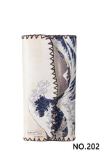 The Great Wave Print Hand Stitch Wallet HB0582 - NO.202