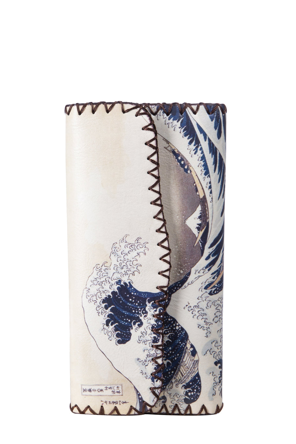 The Great Wave Print Hand Stitch Wallet HB0582 - NO.202