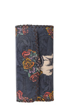 Floral Pug Print Hand Stitch Wallet HB0582 - NO.52