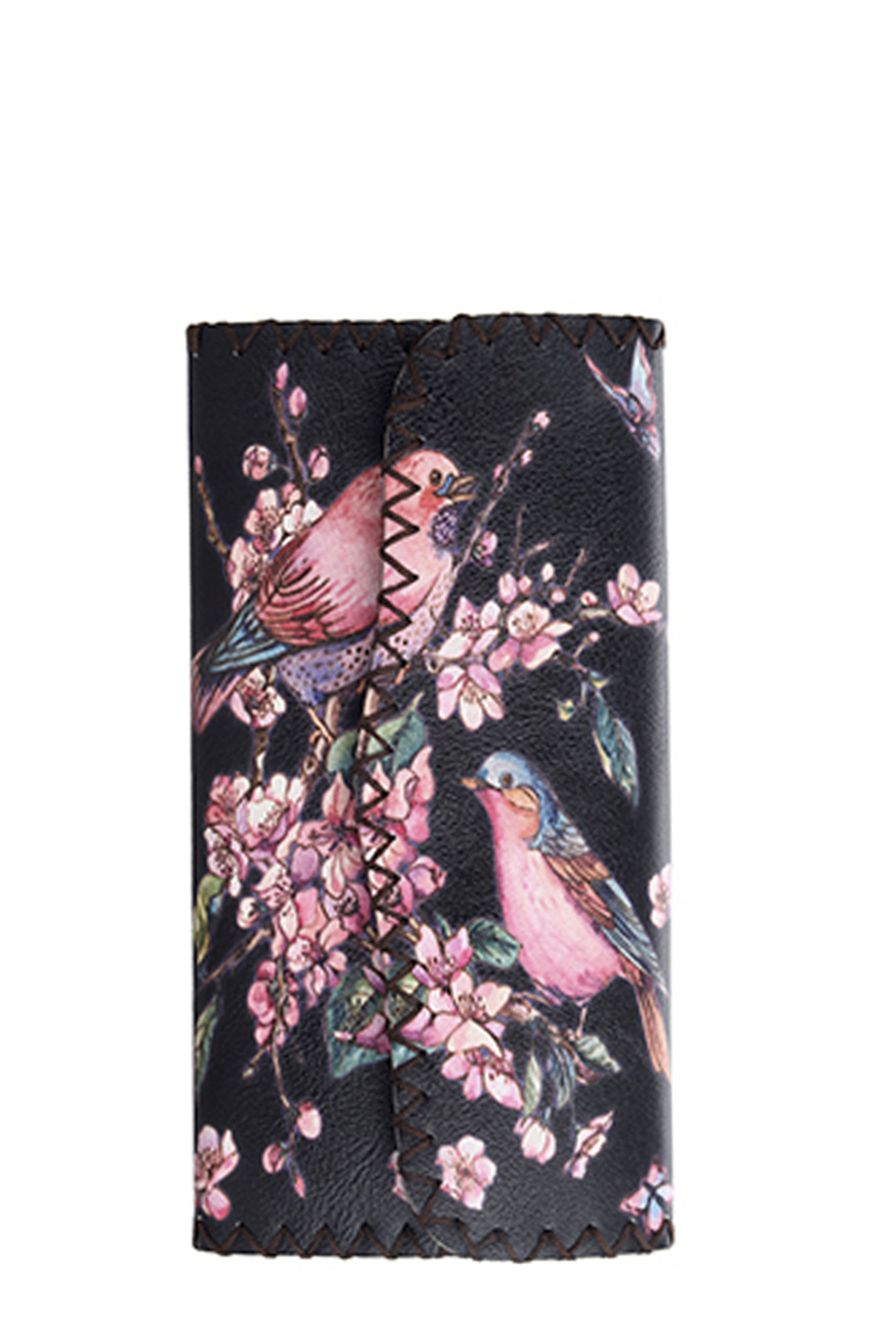 Birds Print Hand Stitch Wallet HB0582 - NO.60