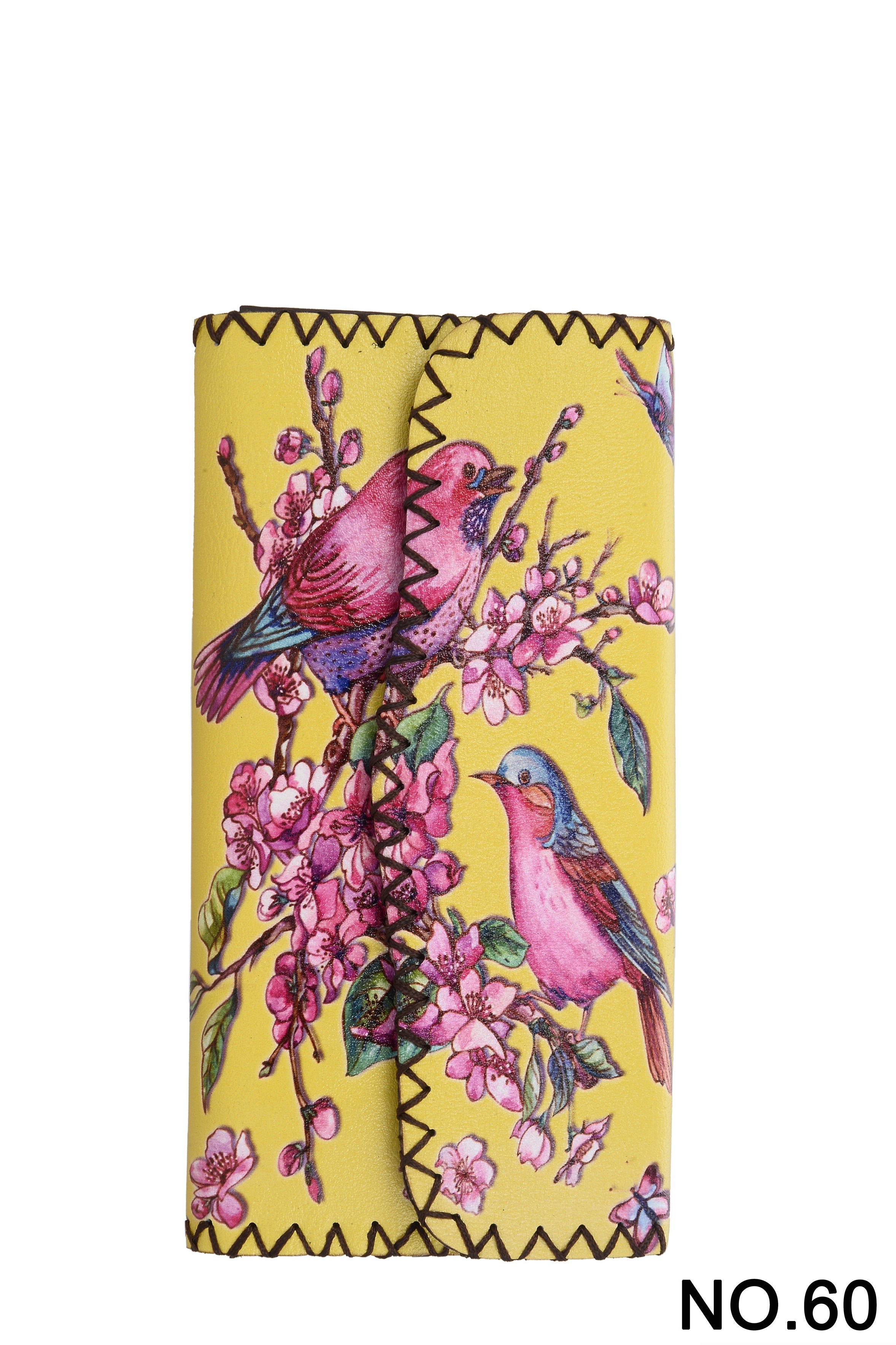 Birds Print Hand Stitch Wallet HB0582 - NO.60