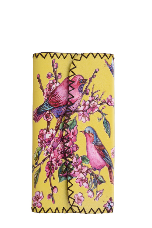 Birds Print Hand Stitch Wallet HB0582 - NO.60