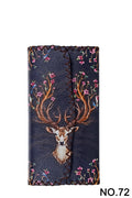 Deer Print Hand Stitch Wallet HB0582 - NO.72