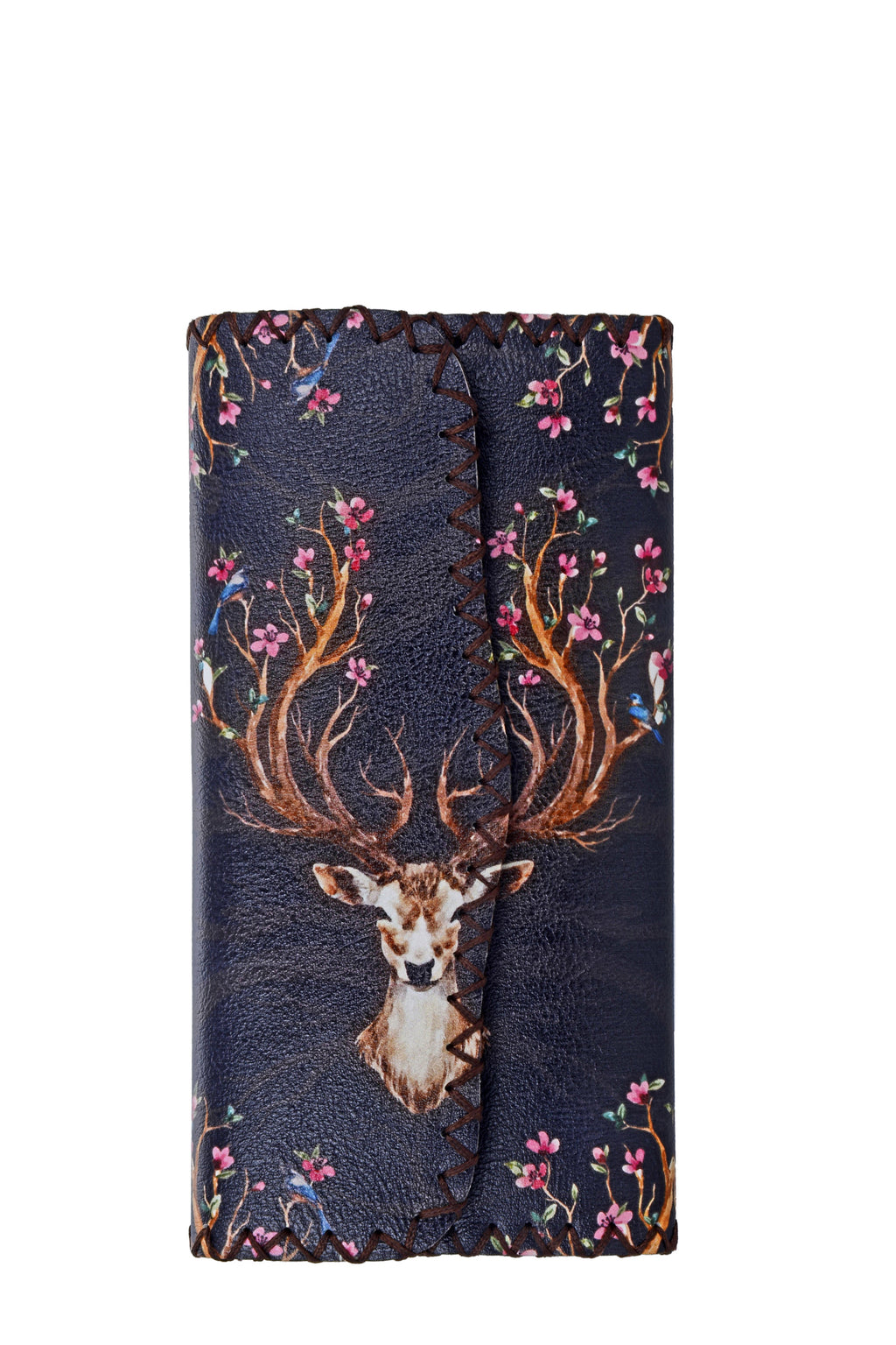 Deer Print Hand Stitch Wallet HB0582 - NO.72
