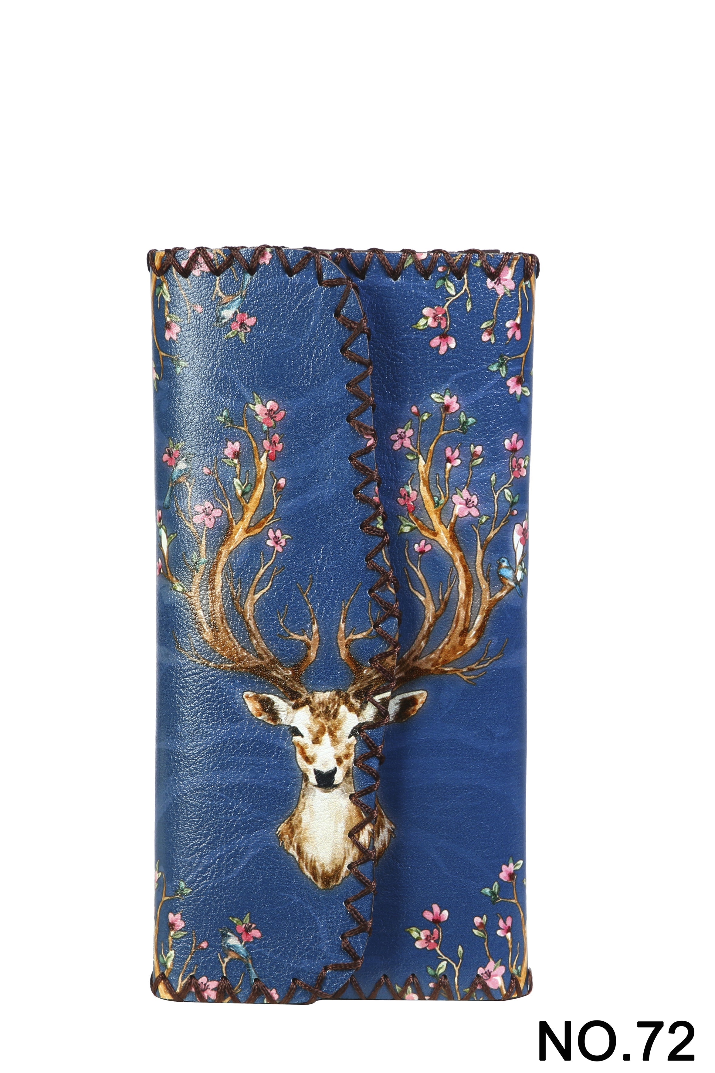 Deer Print Hand Stitch Wallet HB0582 - NO.72