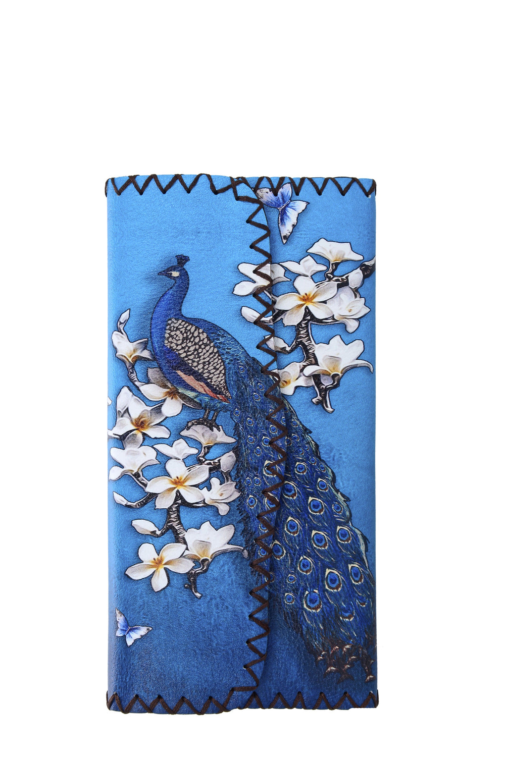 Peacock Print Hand Stitch Wallet HB0582 - NO.94