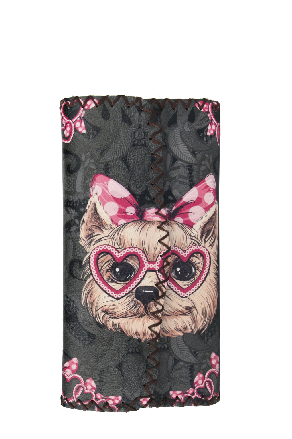 Skiz Tzu Dog Print Hand Stitch Wallet HB0582 - NO.95