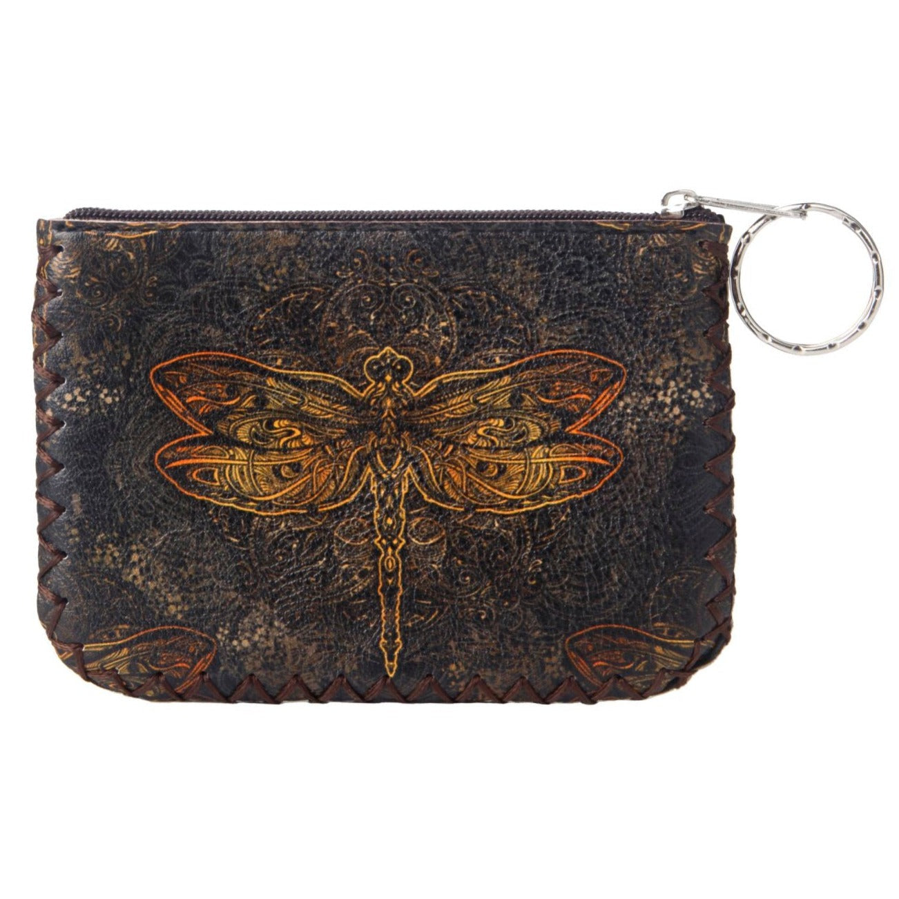 Dragonfly Print Hand Stitch Coin Purse HB0665 - NO.101