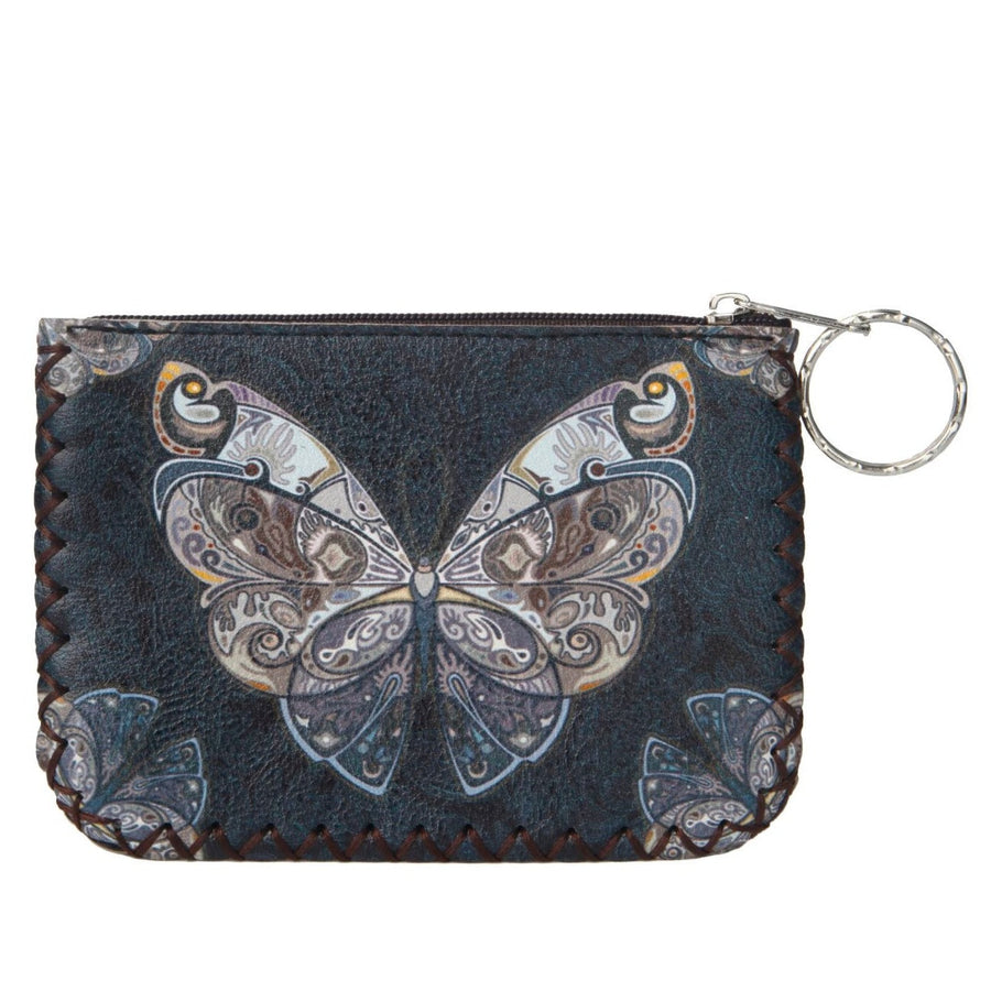 Butterfly Print Hand-Stitched Coin Purse HB0665 - No. 103