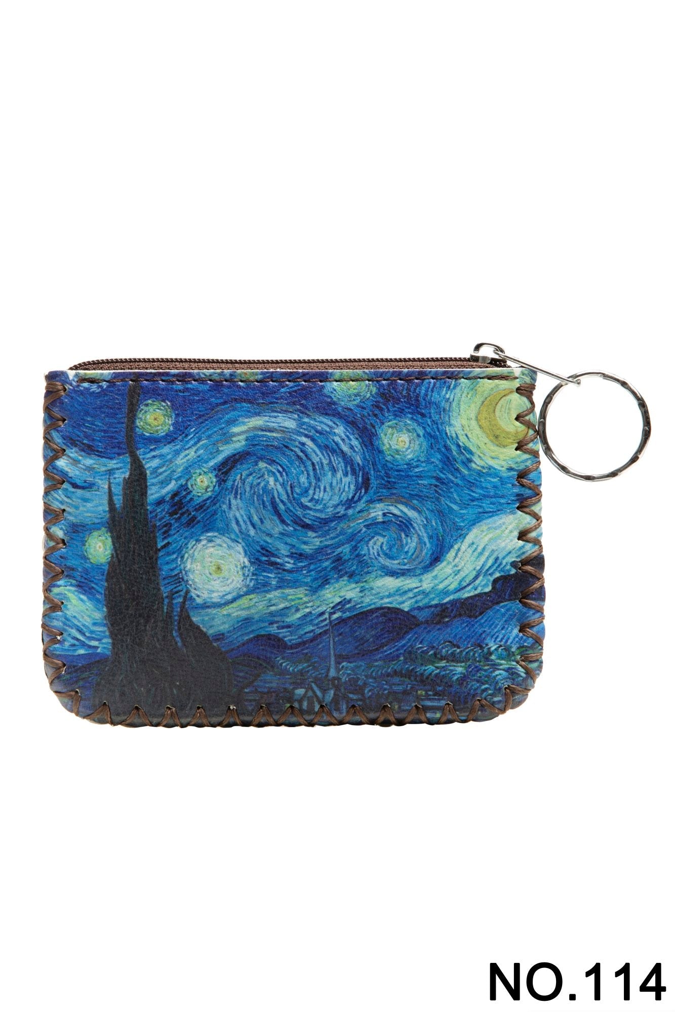 Starry Night Print Hand Stitch Coin Purse HB0665 - NO.114