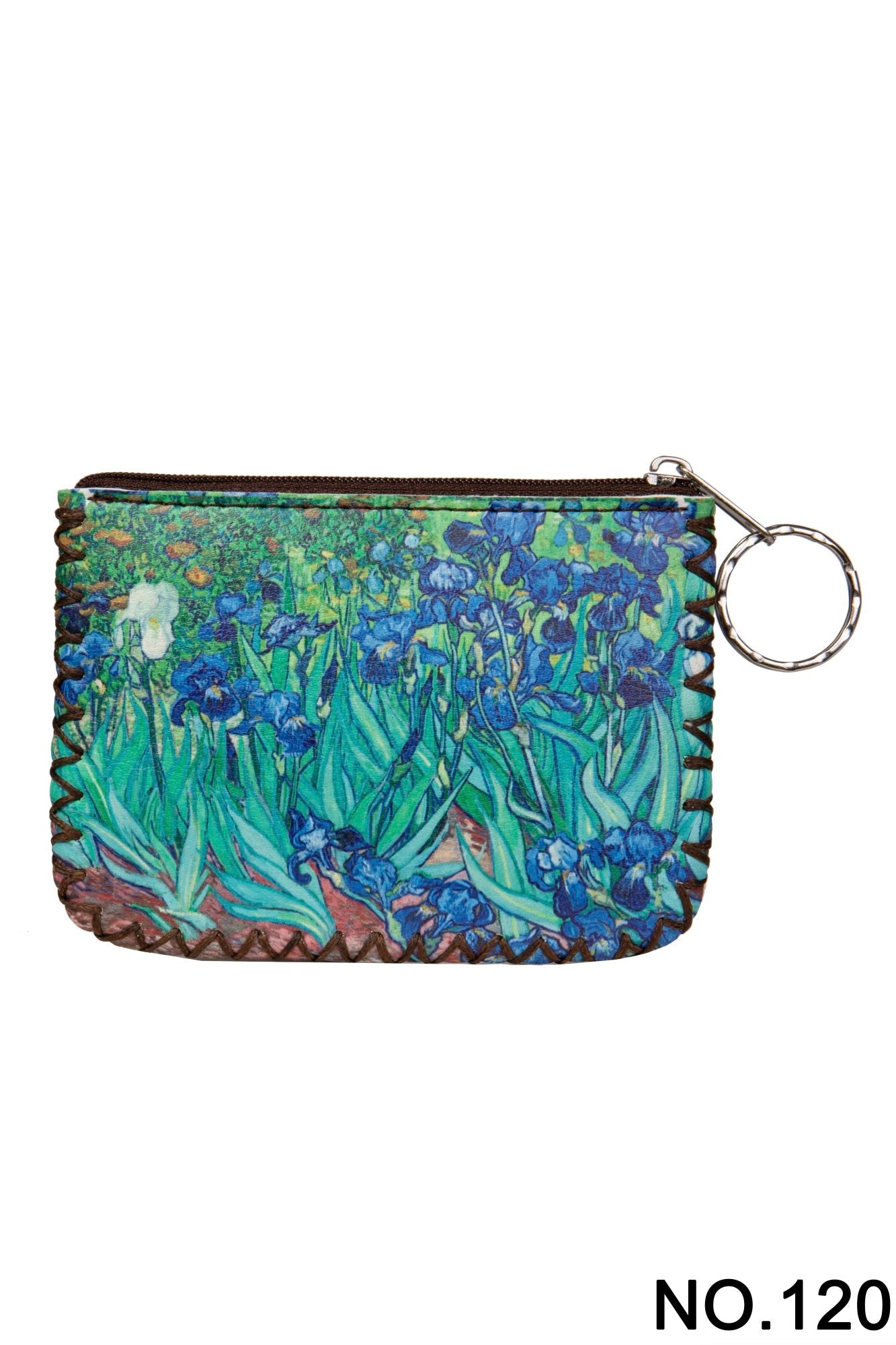 Irises Painting Print Hand Stitch Coin Purse HB0665 - NO.120
