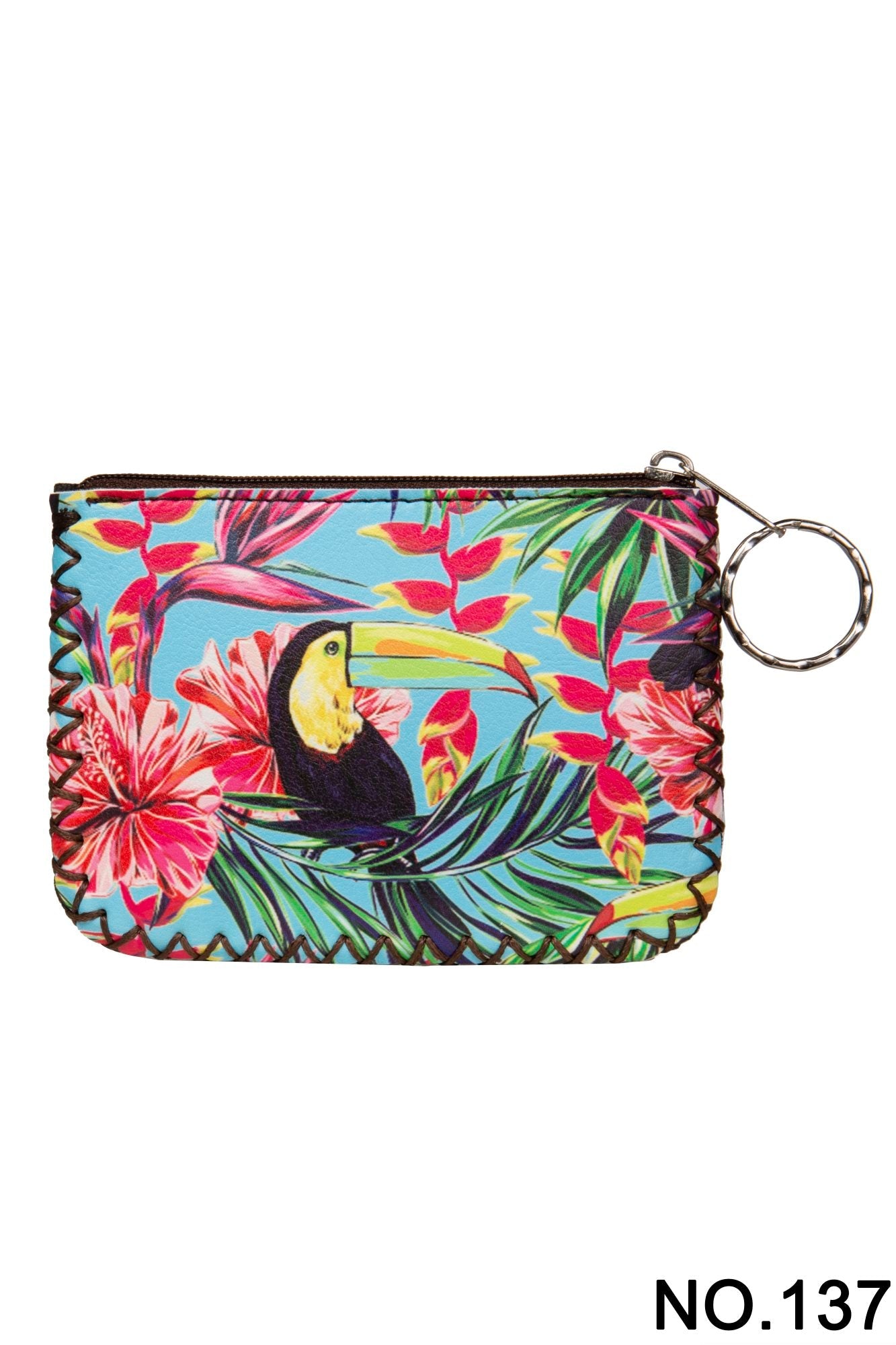 Bird Print Hand Stitch Coin Purse HB0665 - NO.137