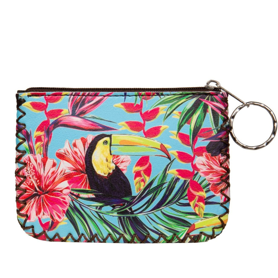 Bird Print Hand-Stitched Coin Purse HB0665 - No. 137