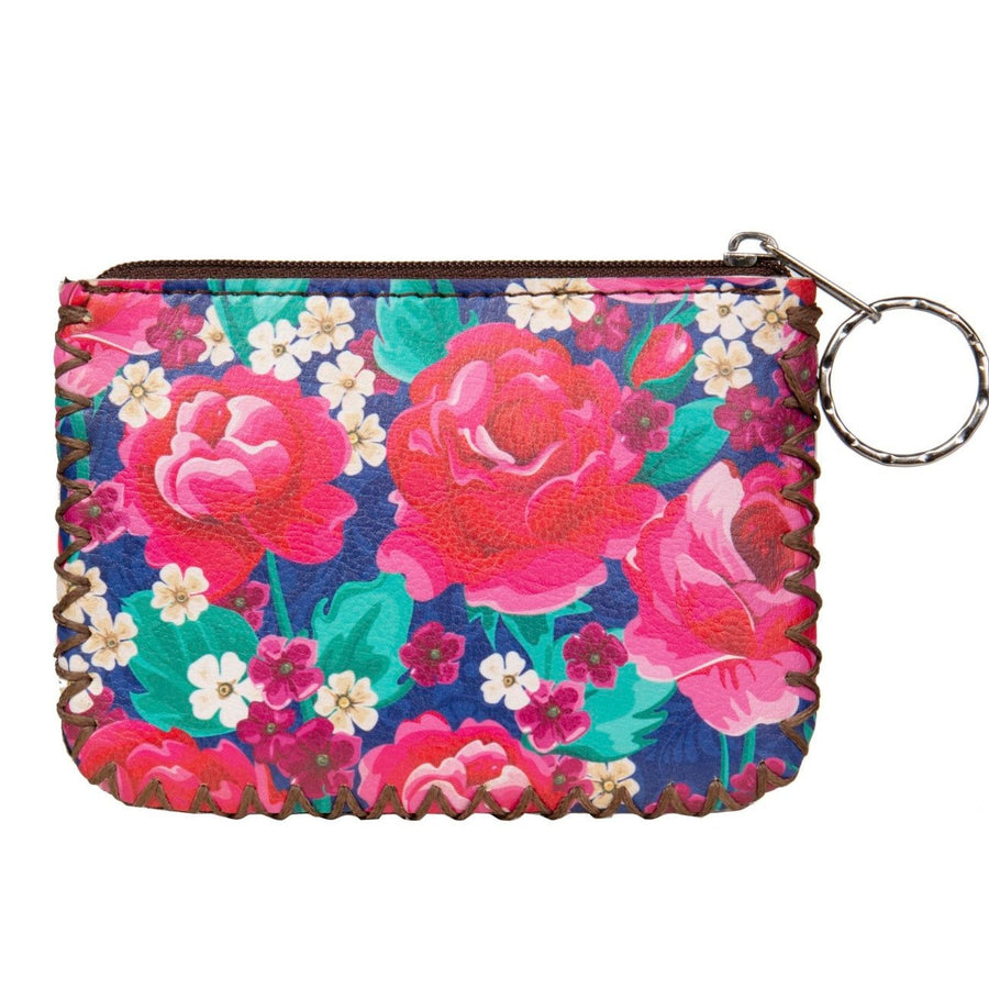 Rose Print Hand-Stitched Coin Purse HB0665 - No. 139