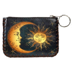 Moon & Sun Print Hand Stitch Coin Purse HB0665 - NO.149