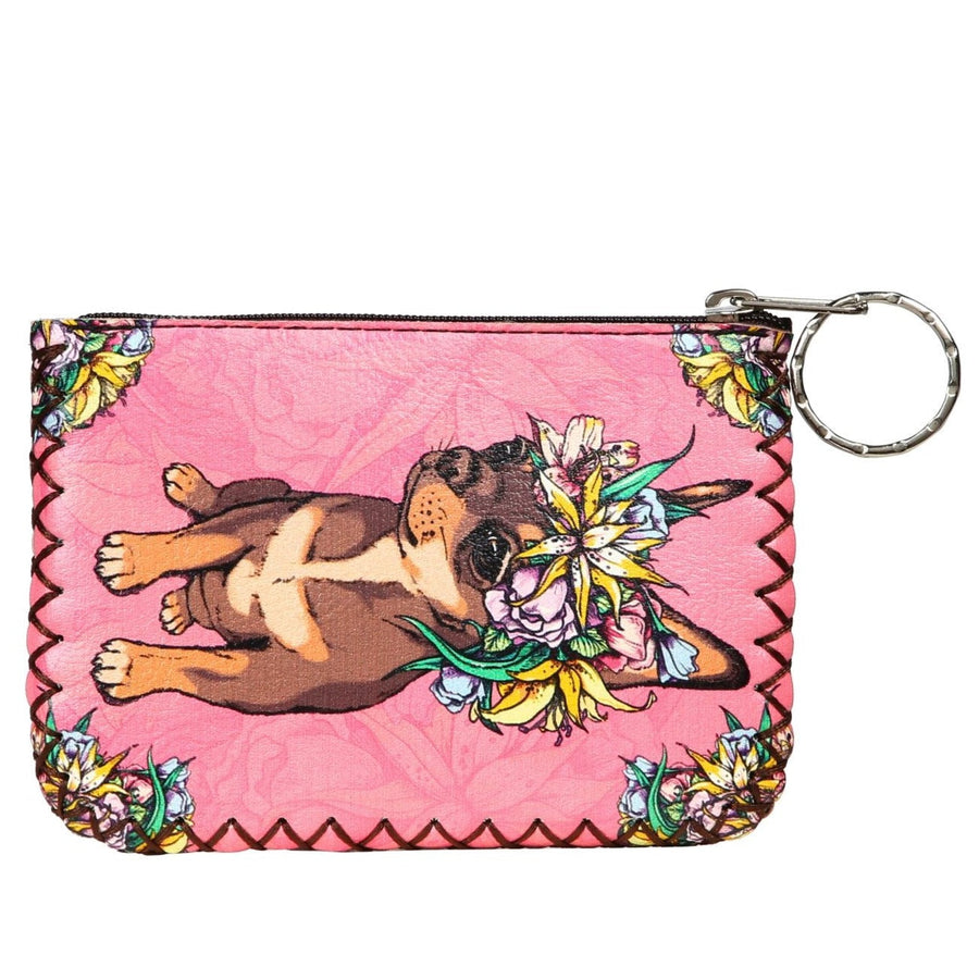 Chihuahua Dog Print Hand-Stitched Coin Purse HB0665 - No. 151