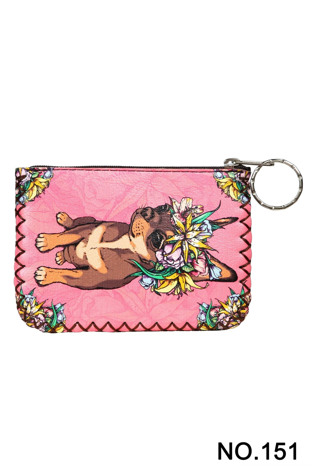 Chihuahua Dog Print Hand Stitch Coin Purse HB0665 - NO.151