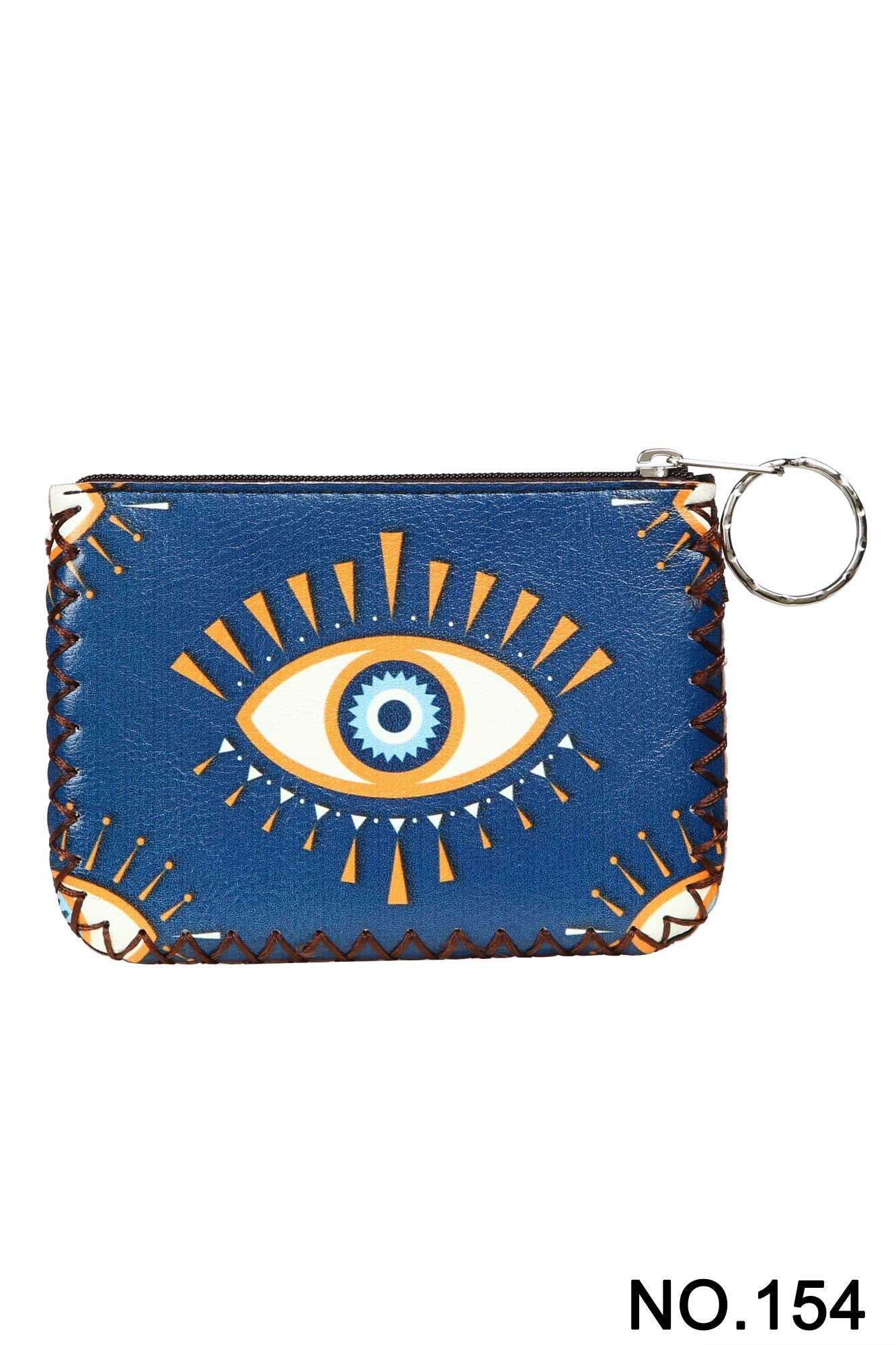 Evil Eye Print Hand Stitch Coin Purse HB0665 - NO.154