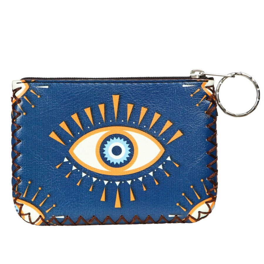 Evil Eye Print Hand-Stitched Coin Purse HB0665 - No. 154