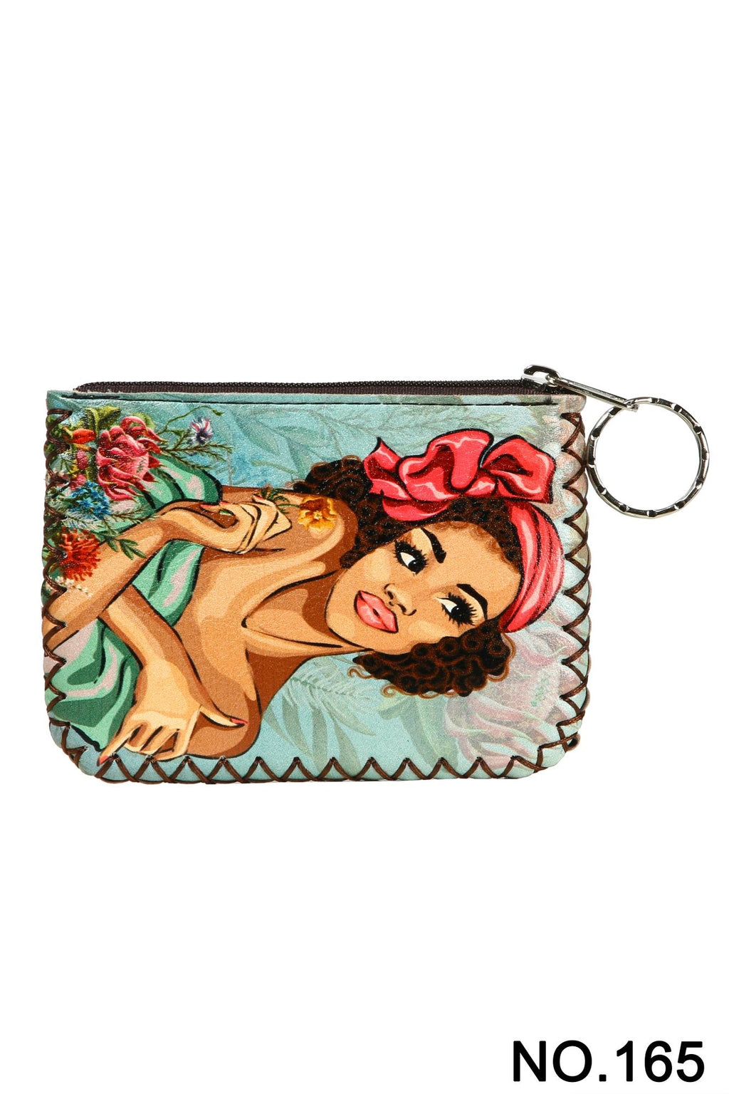 Art Girl Print Hand Stitch Coin Purse HB0665 - NO.165