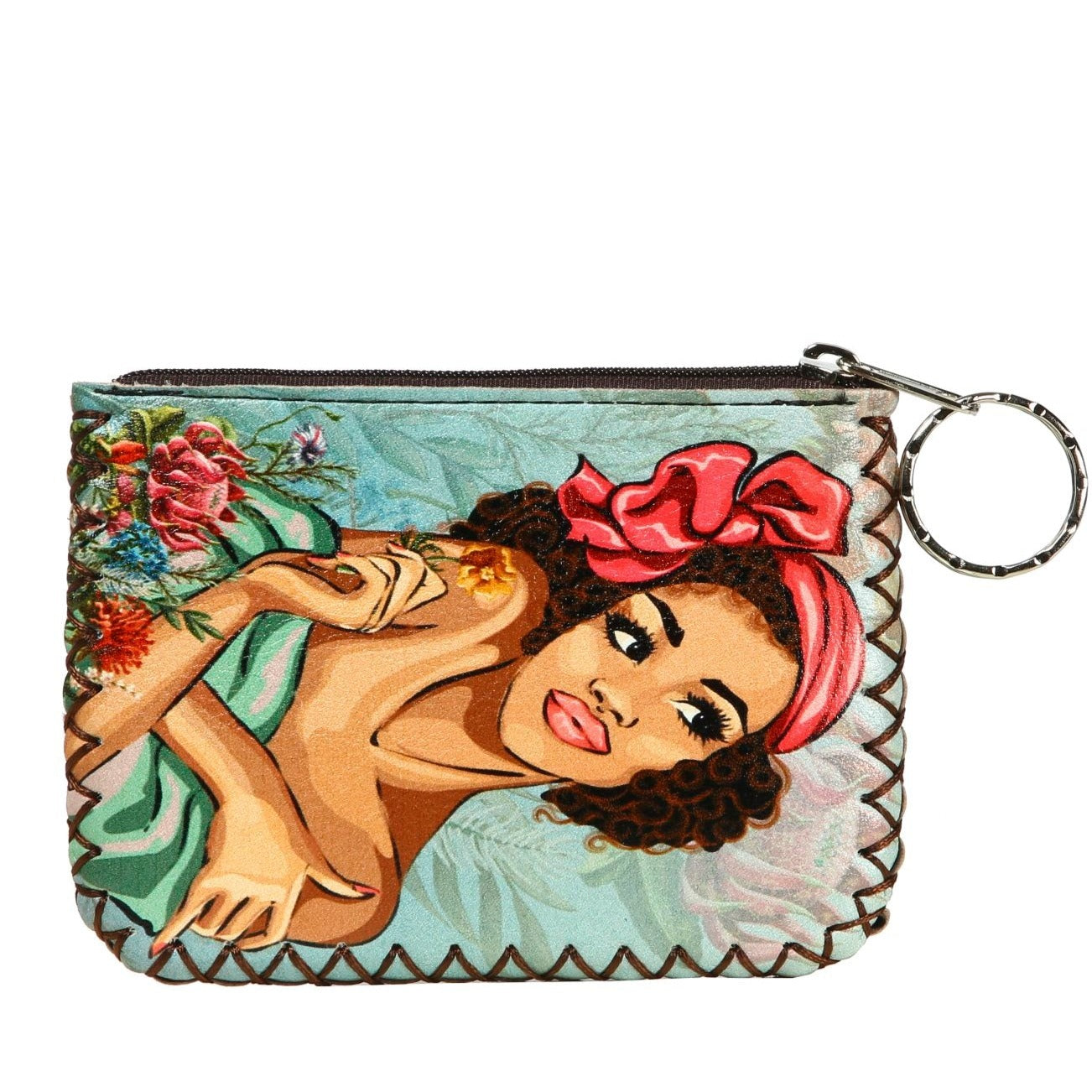 Art Girl Print Hand Stitch Coin Purse HB0665 - NO.165