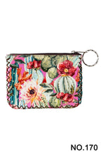 Floral Cactus Print Hand Stitch Coin Purse HB0665 - NO.170