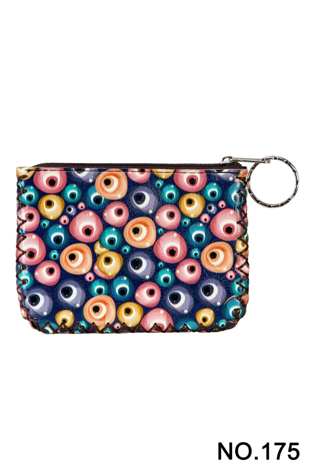 Evil Eyes Print Hand Stitch Coin Purse HB0665 - NO.175