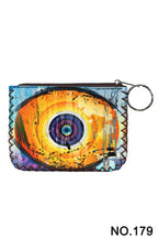 Evil Eye Print Hand Stitch Coin Purse HB0665 - NO.179