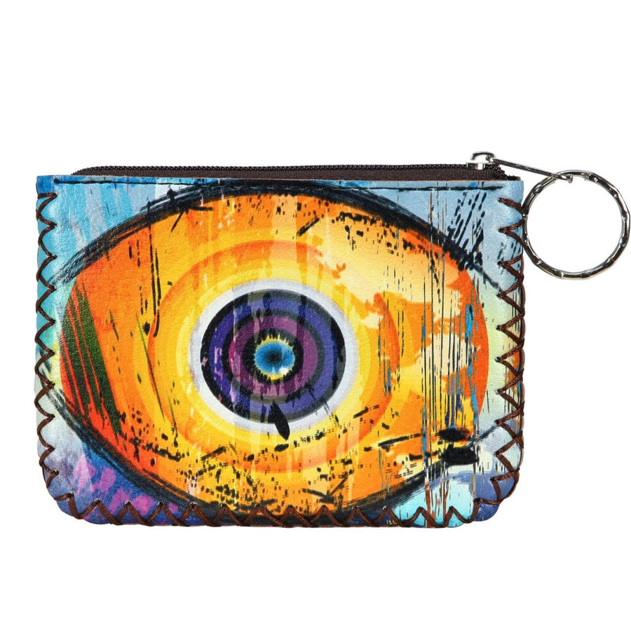 Evil Eye Print Hand-Stitched Coin Purse HB0665 - No. 179