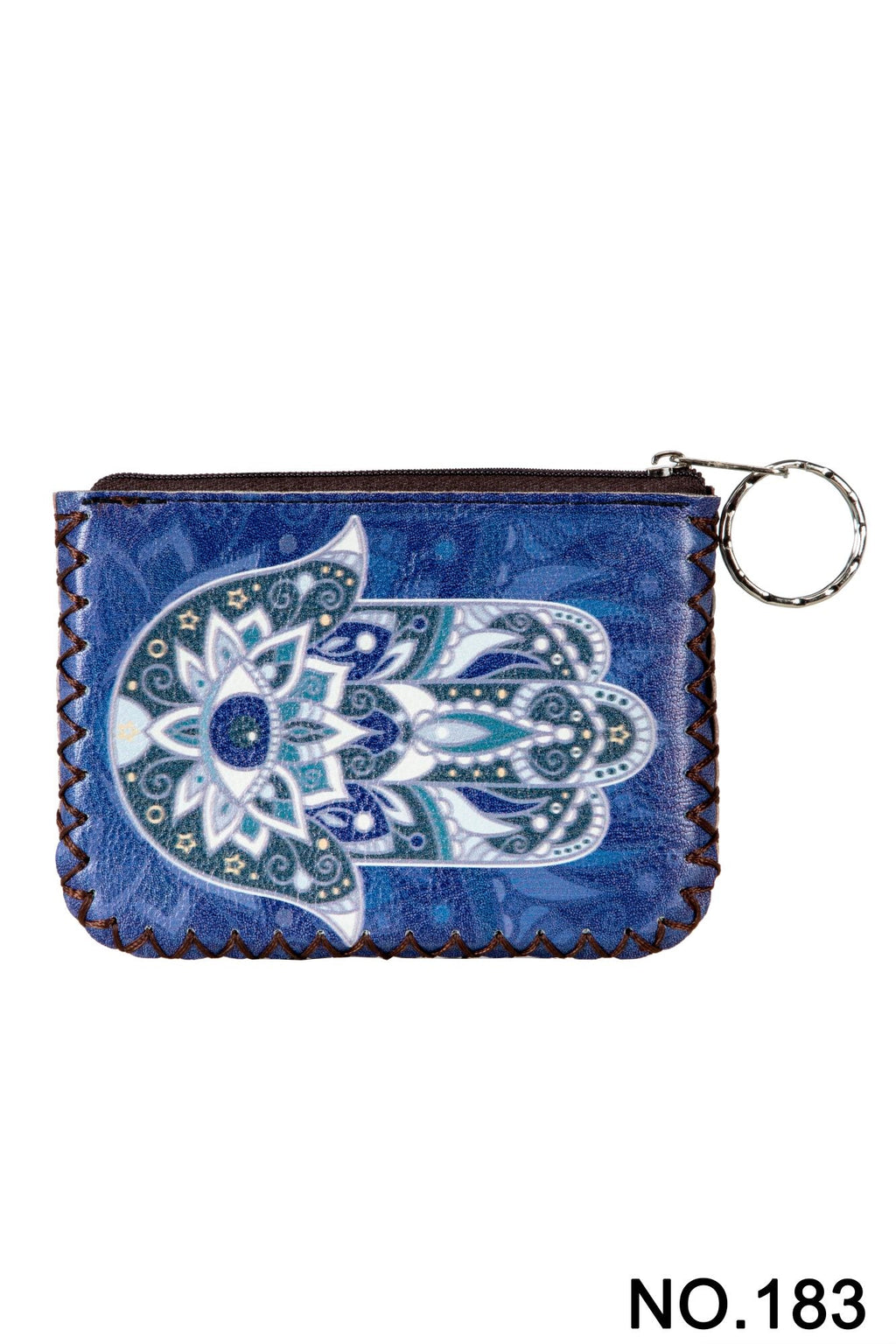 Fatima Palm Print Hand Stitch Coin Purse HB0665 - NO.183