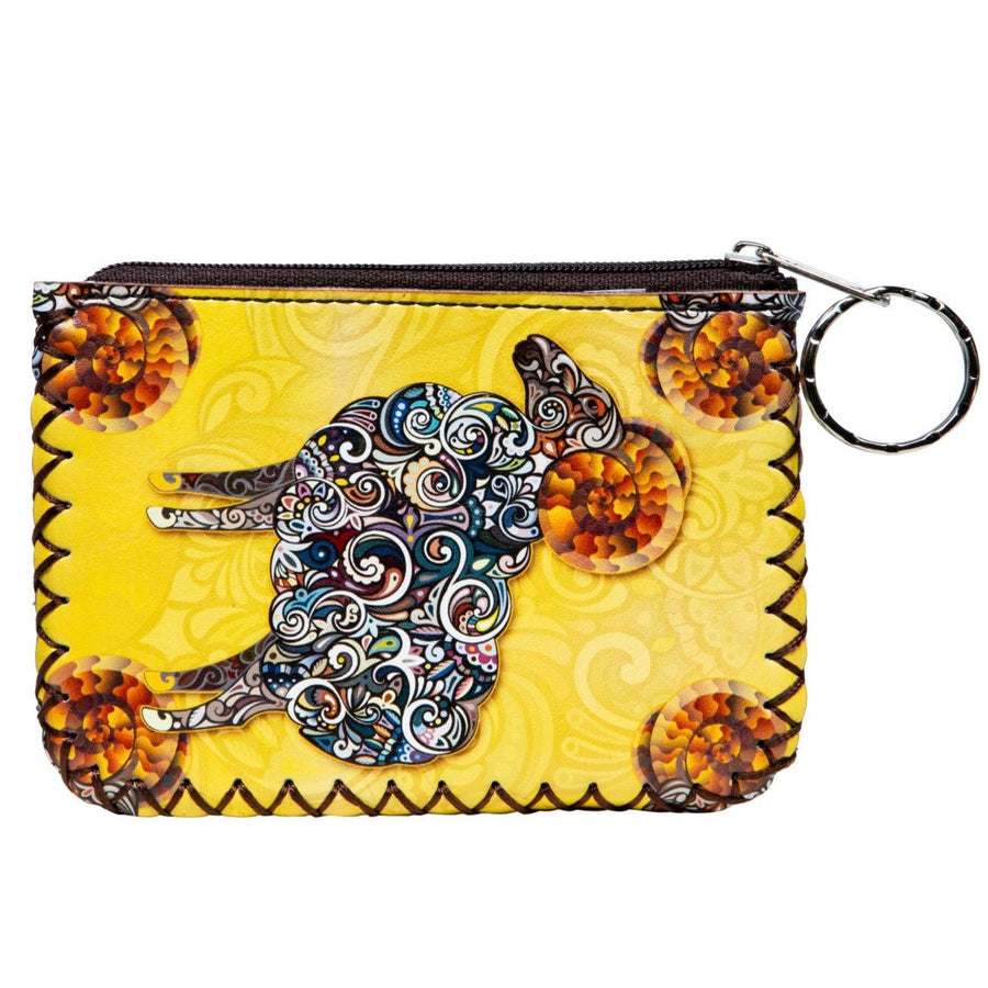 Sheep Print Hand-Stitched Coin Purse HB0665 - No. 187