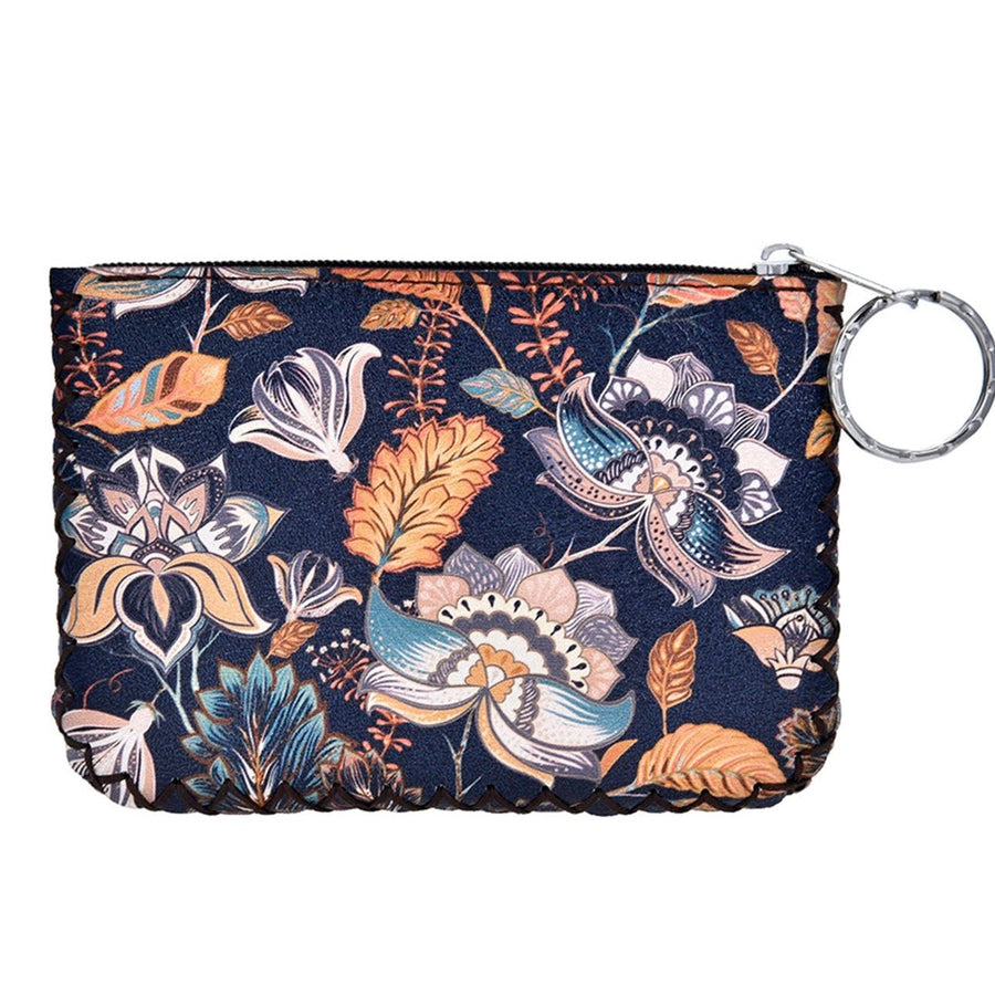 Leaf Print Hand-Stitched Coin Purse HB0665 - No. 39