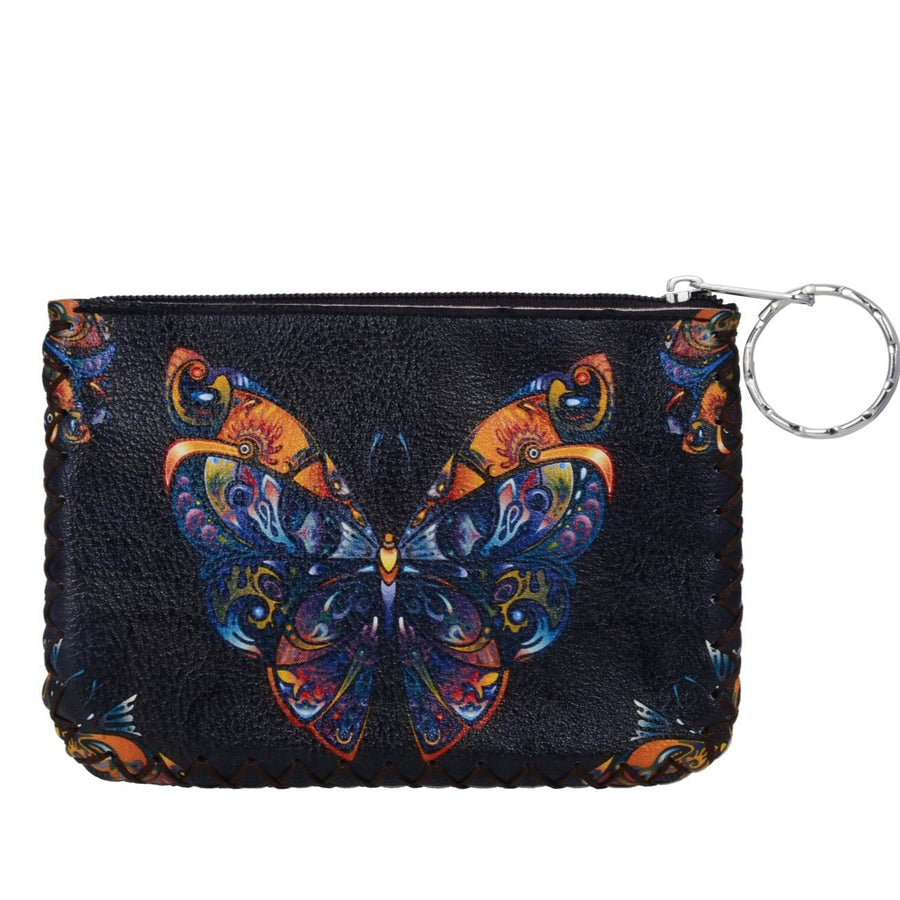 Butterfly Print Hand-Stitched Coin Purse HB0665 - No. 63
