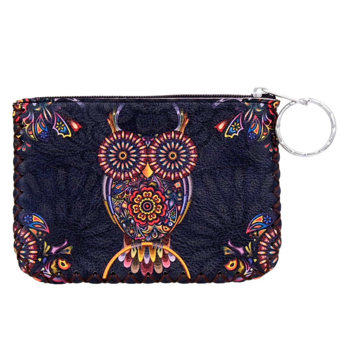 Owl Print Hand Stitch Coin Purse HB0665 - NO.70