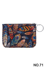 Feather Print Hand Stitch Coin Purse HB0665 - NO.71