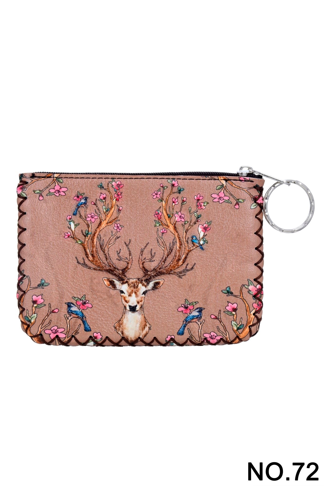 Deer Print Hand Stitch Coin Purse HB0665 - NO.72