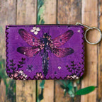 Dragonfly Print Hand Stitch Coin Purse HB0665 - NO.77