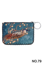 Peacock Print Hand Stitch Coin Purse HB0665 - NO.79