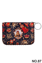 Crowned Lion Print Hand Stitch Coin Purse HB0665 - NO.87