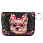 Shiz Tze Dog Print Hand Stitch Coin Purse HB0665 - NO.95