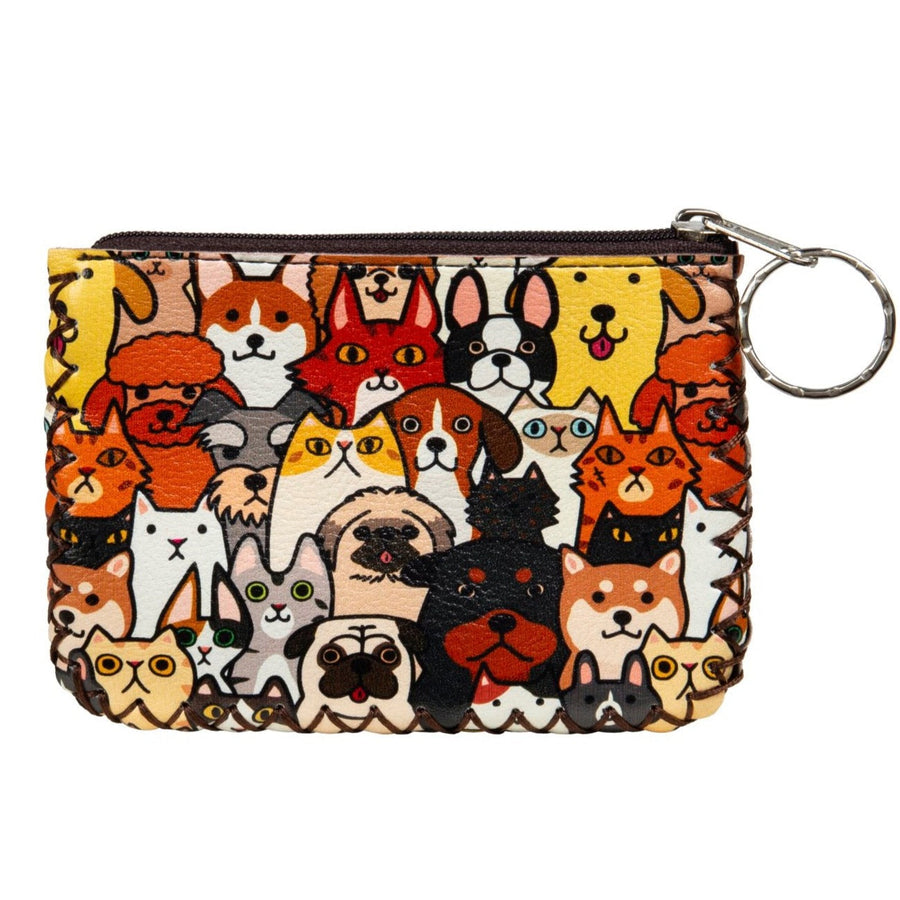 Puppy Print Hand-Stitched Coin Purse HB0665 - No. 161