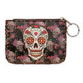 Floral Skull Print Hand Stitch Coin Purse HB0665 - NO.123