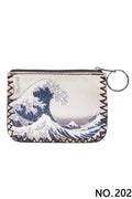 The Great Wave Print Hand Stitch Coin Purse HB0665 - NO.202