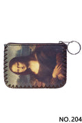 Mona Lisa PPrint Hand Stitch Coin Purse HB0665-NO.204