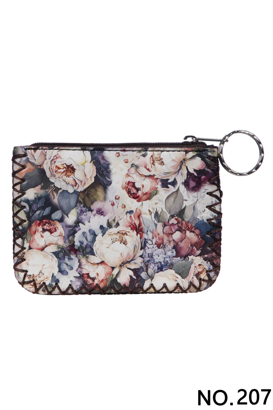 Floral Print Hand-Stitched Coin Purse HB0665 - No. 207