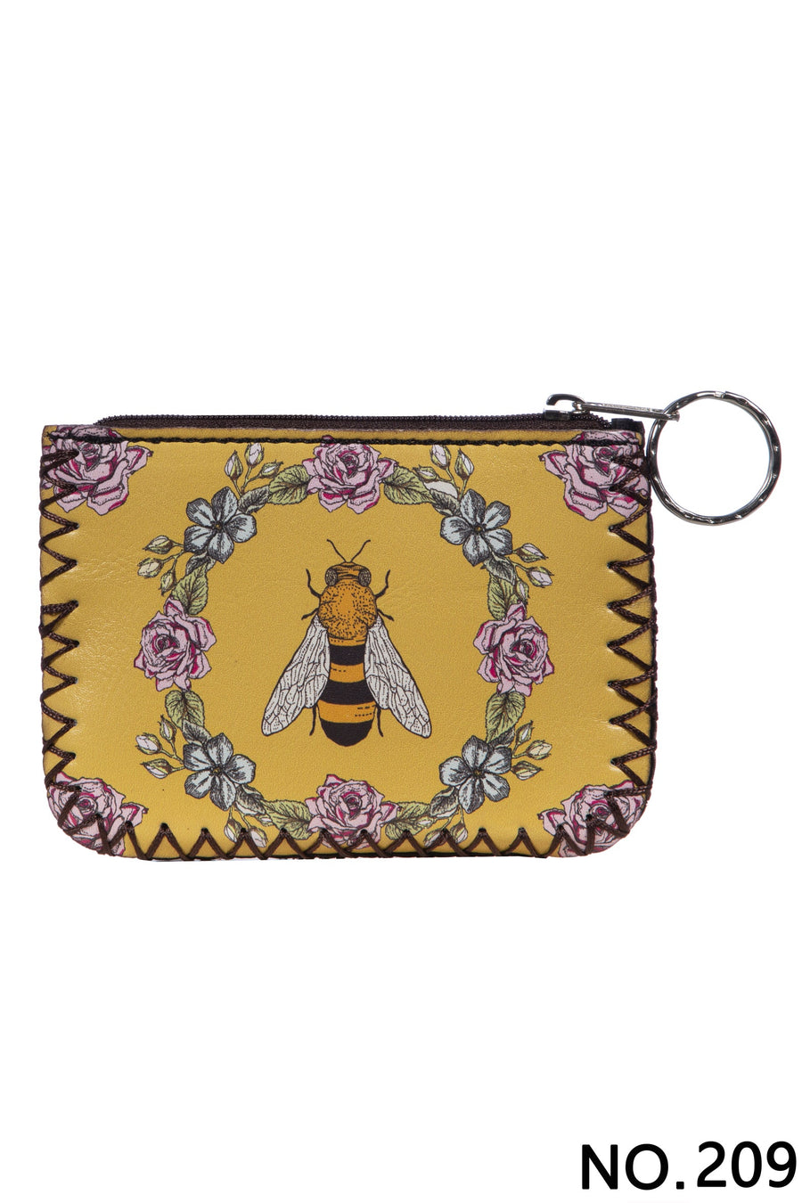 BEE Print Hand-Stitched Coin Purse HB0665 - No. 209