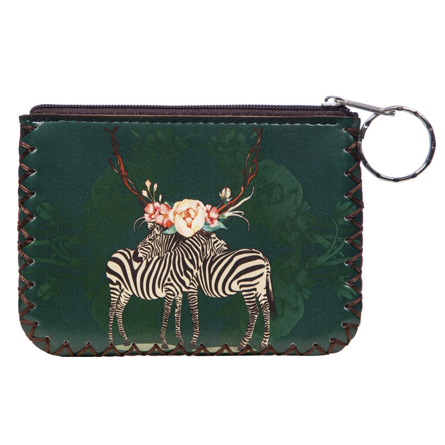Zebra Print Hand-Stitched Coin Purse HB0665 - No. 76