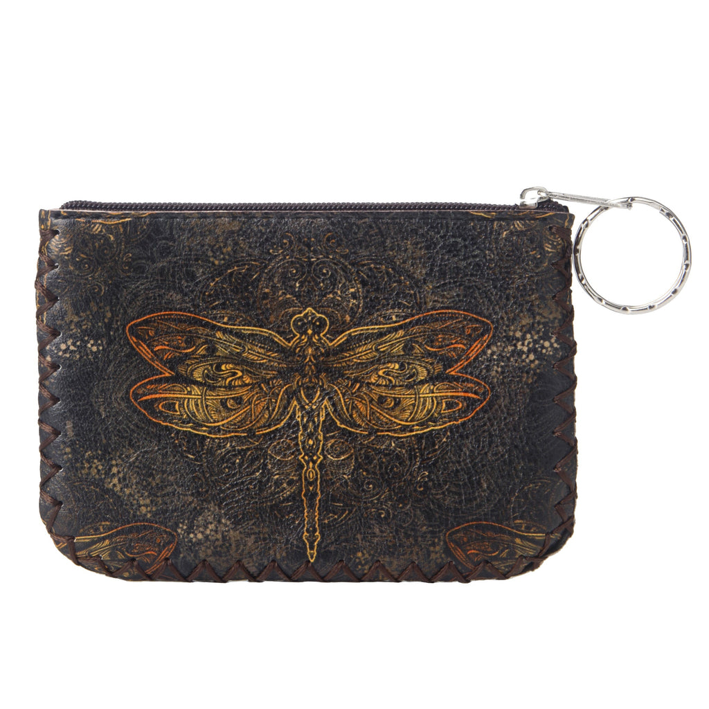 Dragonfly Print Hand Stitch Coin Purse HB0665 - NO.101