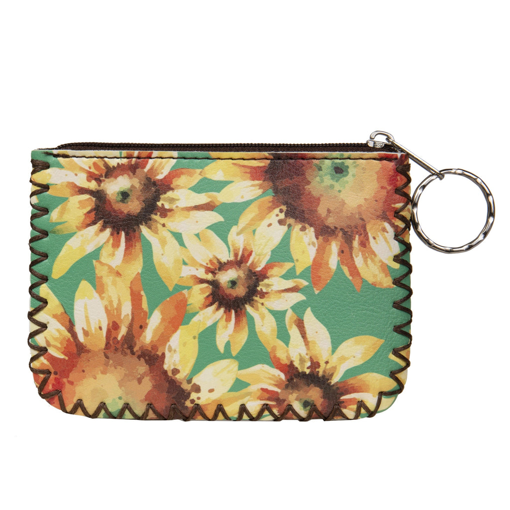 Sunflower Print Hand Stitch Coin Purse HB0665 - NO.126